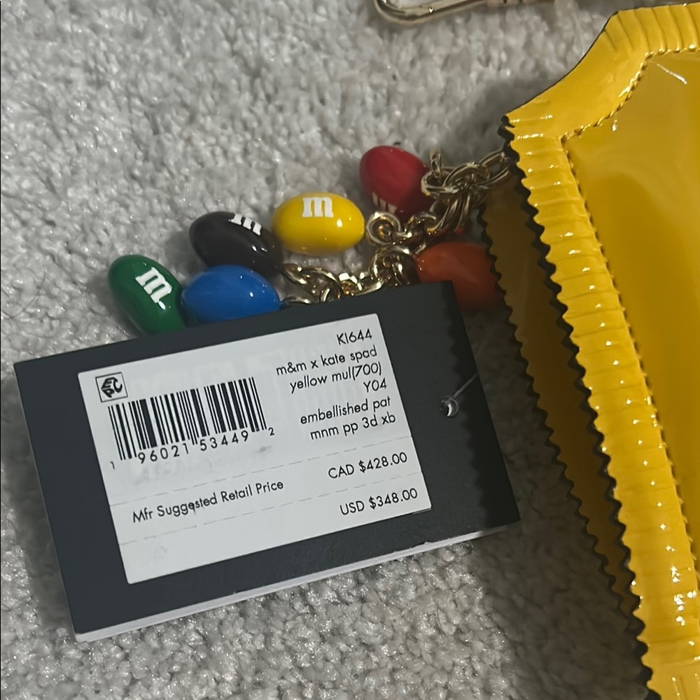 Kate Spade x M&M'S Peanut M&Ms Yellow Candy Wrapper Crossbody Bag - Picture 2 of 5